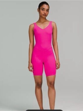 lululemon athletica Hot Pink One-Piece Swim Romper